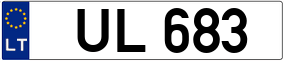 Trailer License Plate